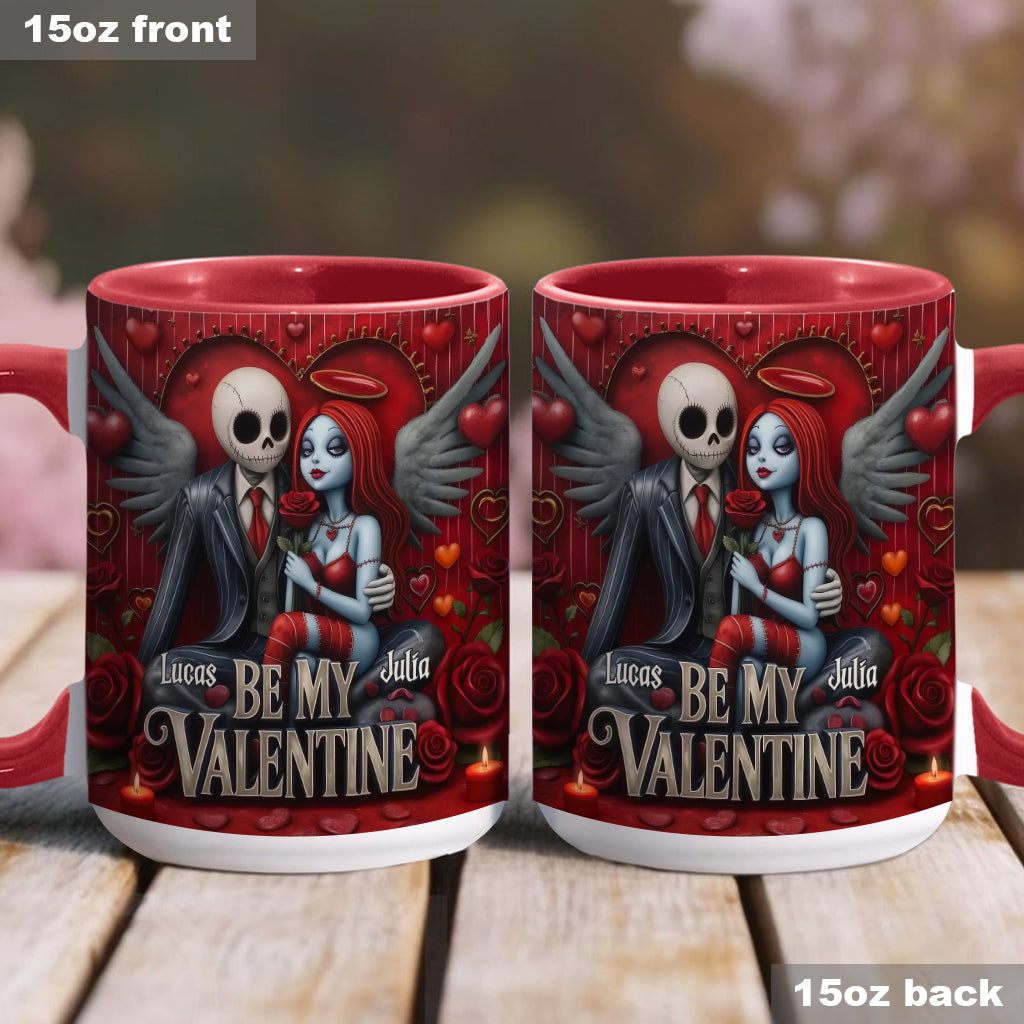 Be My Valentine - Personalized Nightmare Accent Mug
