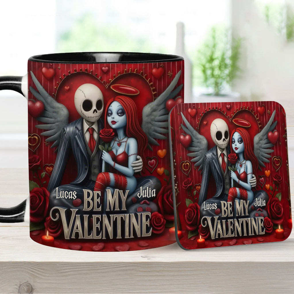 Be My Valentine - Personalized Nightmare Accent Mug