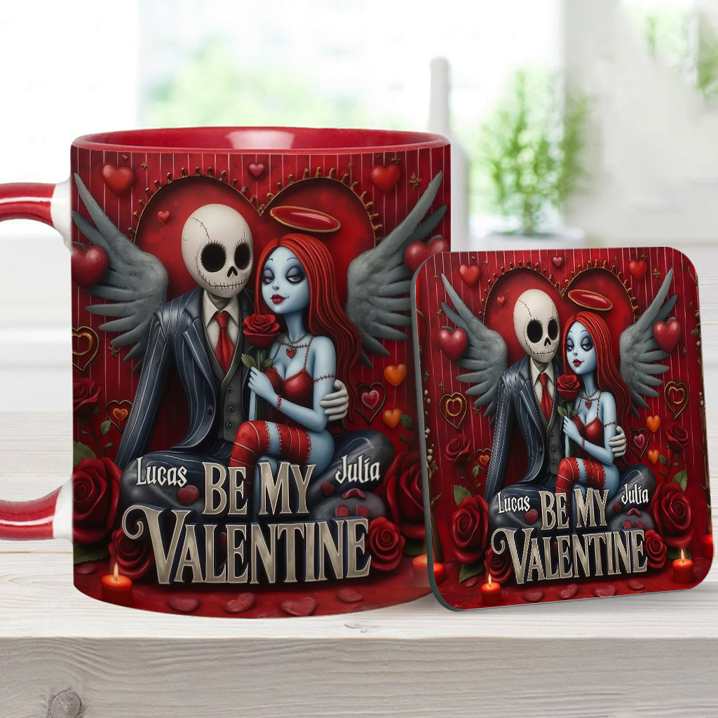 Be My Valentine - Personalized Nightmare Accent Mug