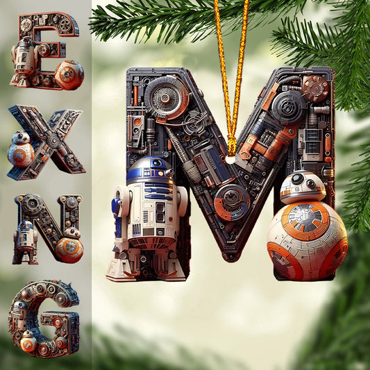 Alphabet Letters - Personalized The Force Ornament