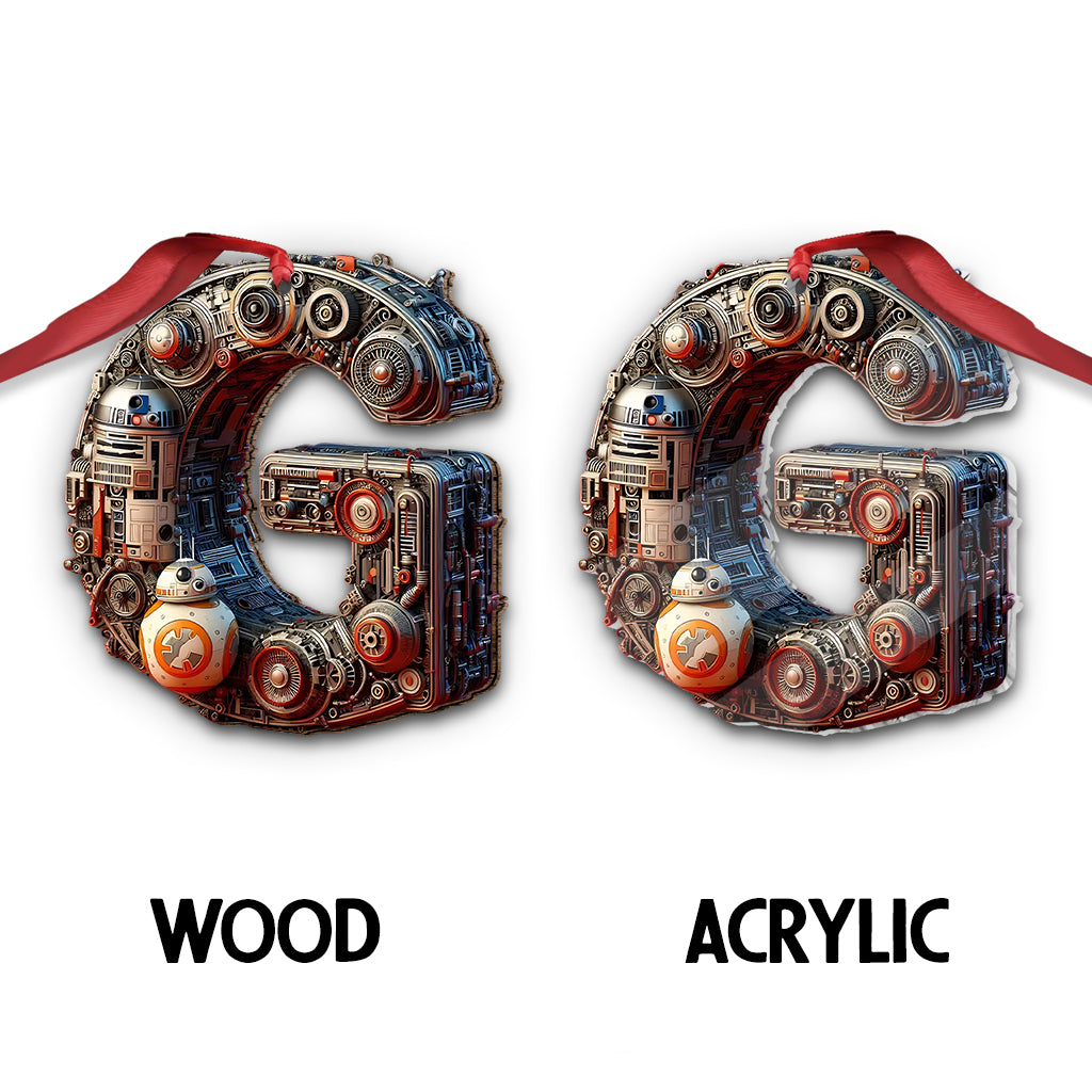 Alphabet Letters - Personalized The Force Ornament