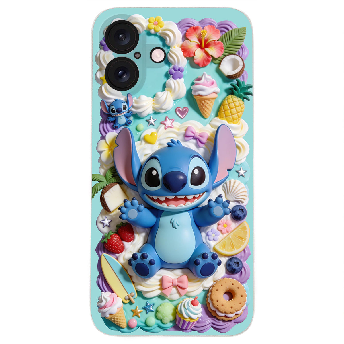 Ohana - Personalized Ohana 3D Embossed Leather Phone Case
