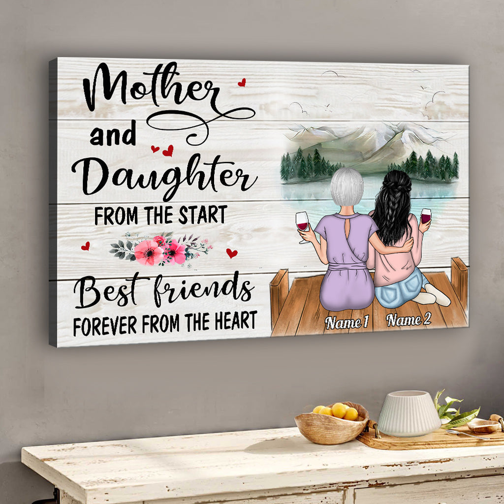 Forever Linked Together - Personalized Mother Canvas And Poster