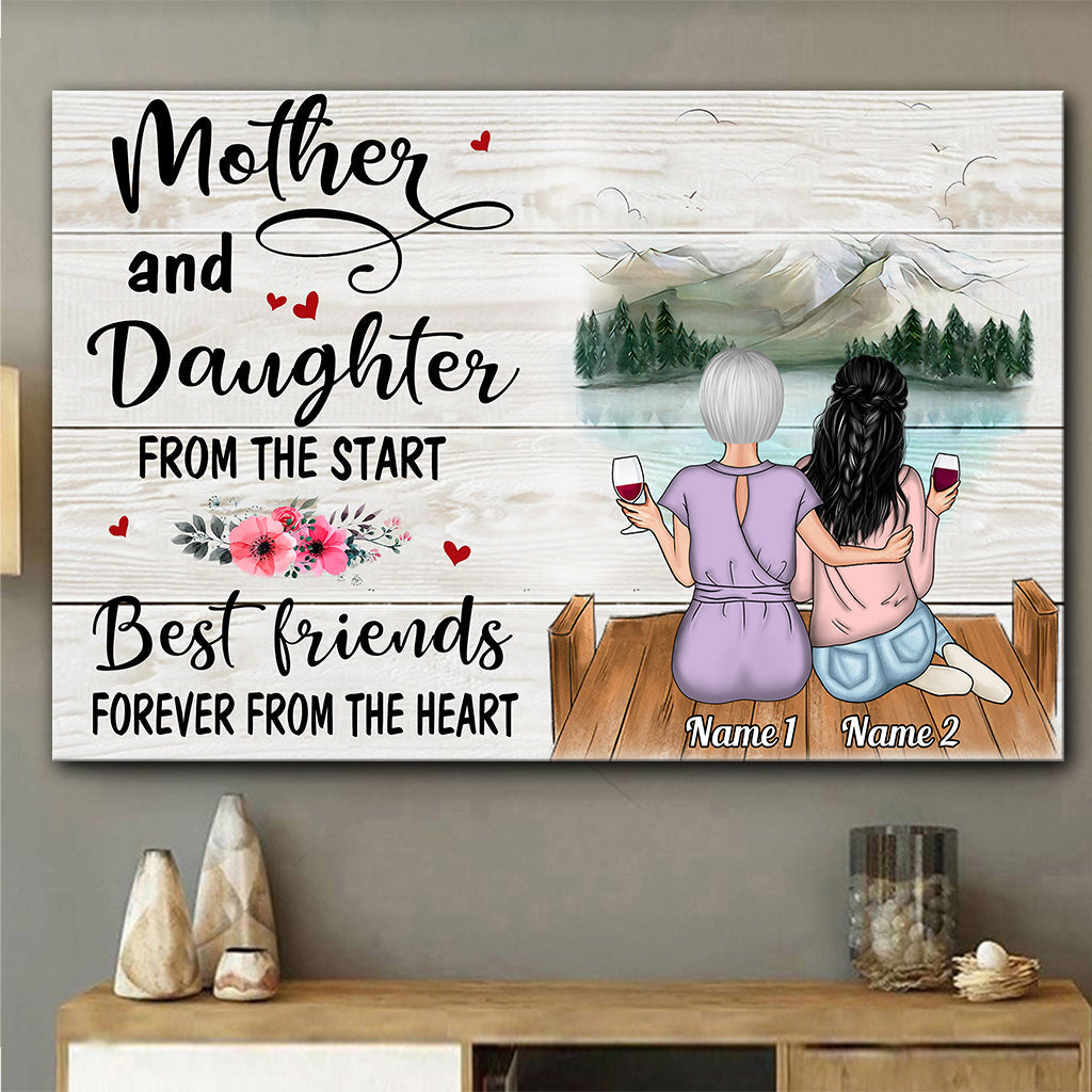 Forever Linked Together - Personalized Mother Canvas And Poster