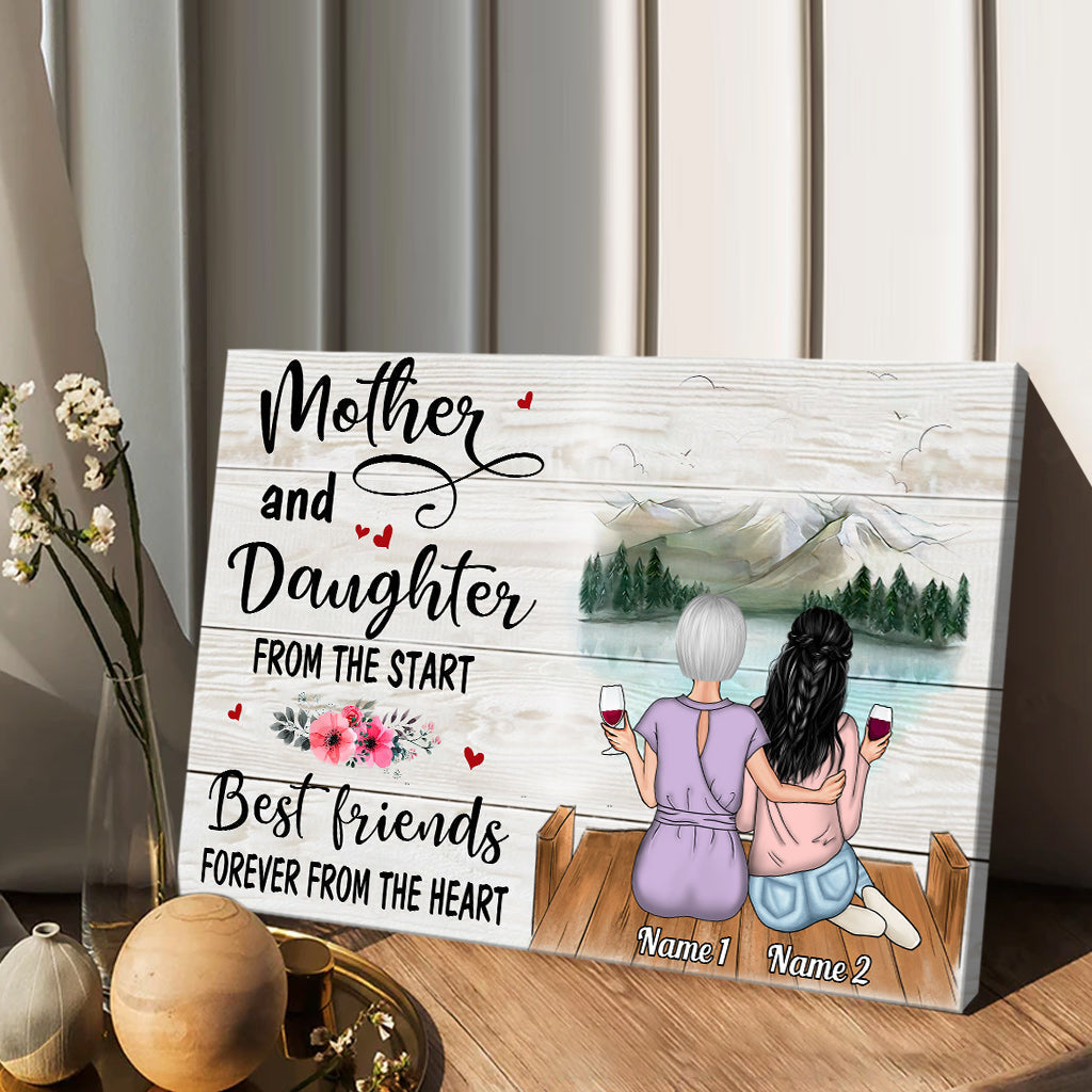 Forever Linked Together - Personalized Mother Canvas And Poster