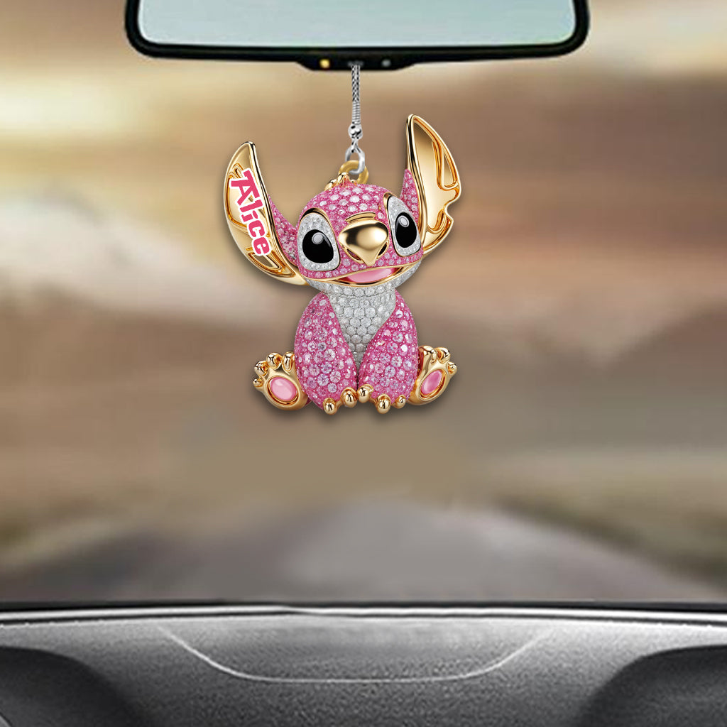 Blue Ohana - Personalized Ohana Car Ornament