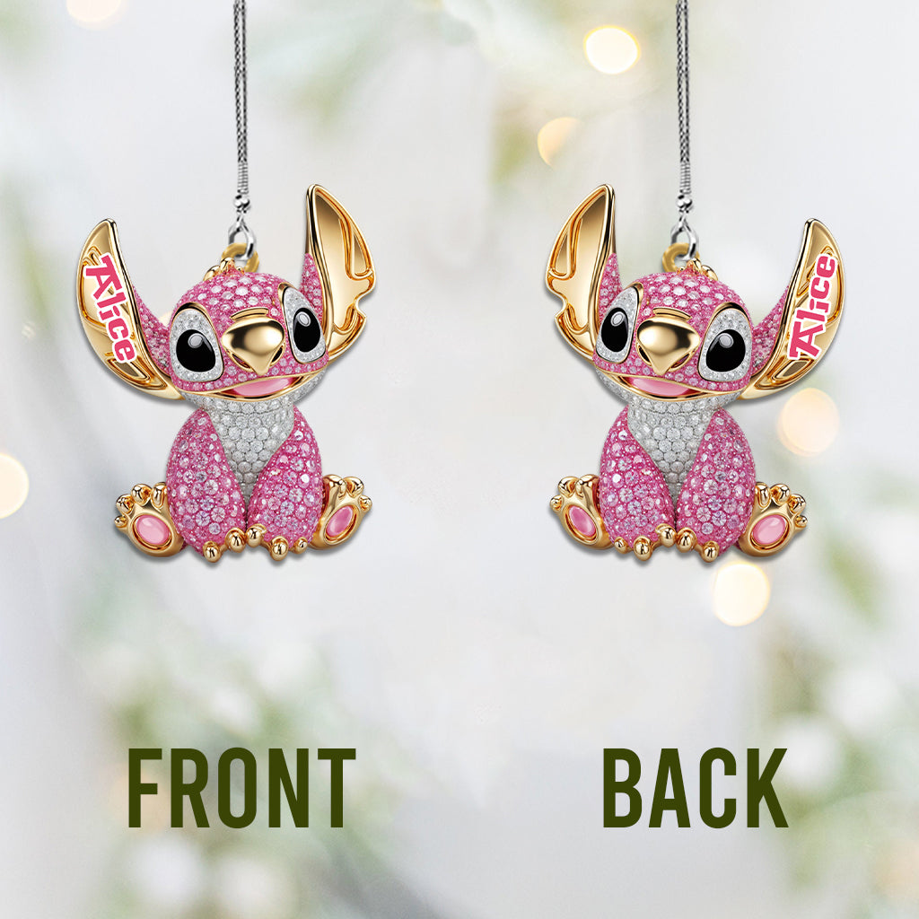 Blue Ohana - Personalized Ohana Car Ornament