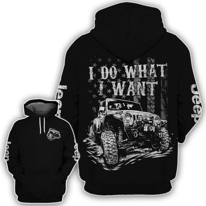 I Do What I Want Car All Over Shirt 0523