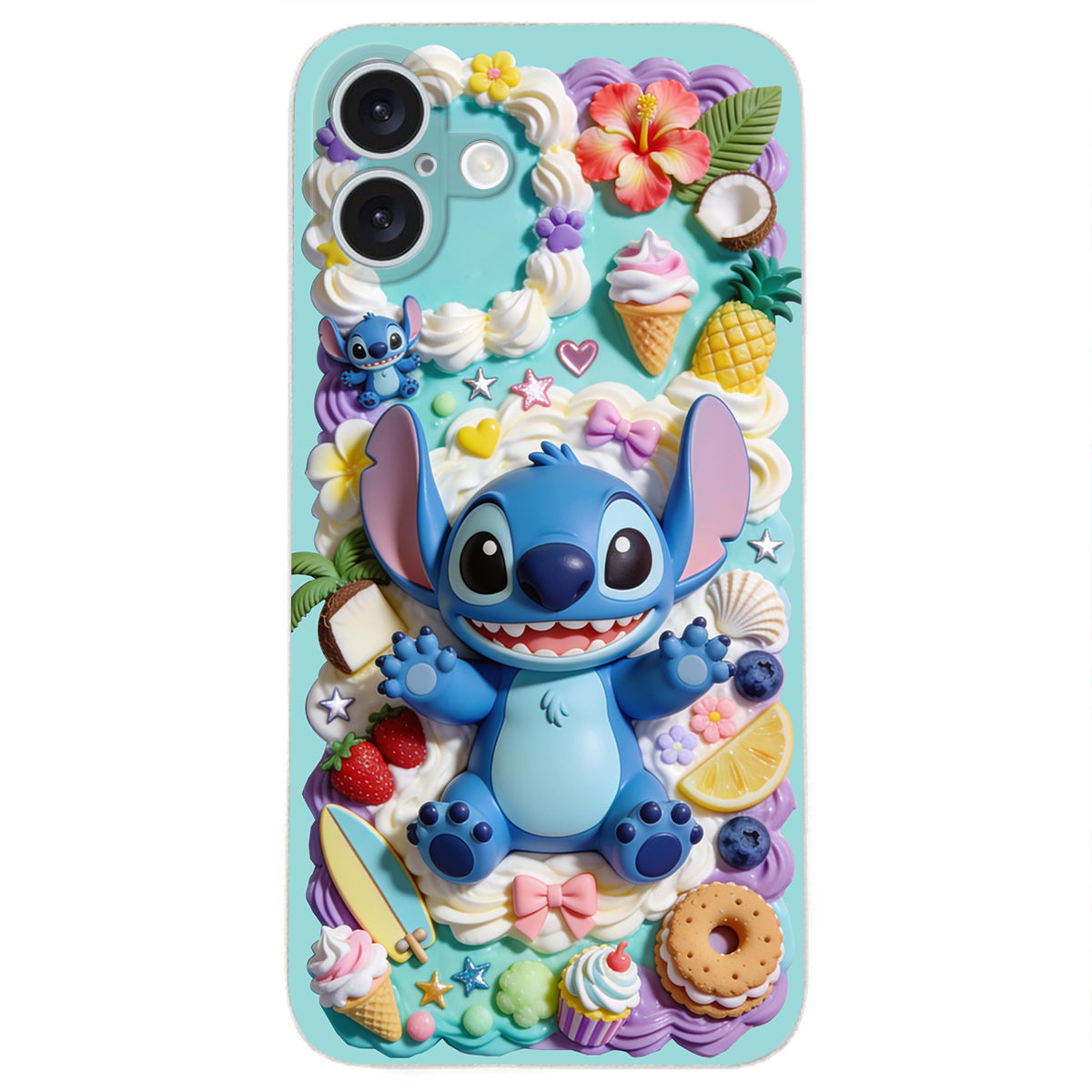 Ohana - Personalized Ohana 3D Embossed Leather Phone Case