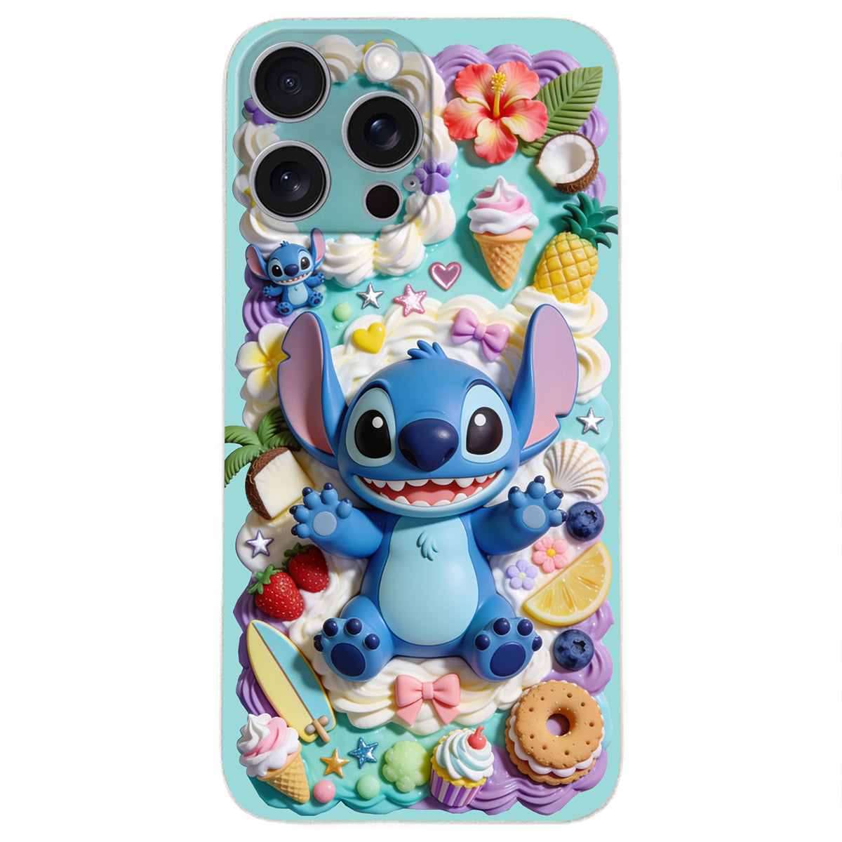 Ohana - Personalized Ohana 3D Embossed Leather Phone Case