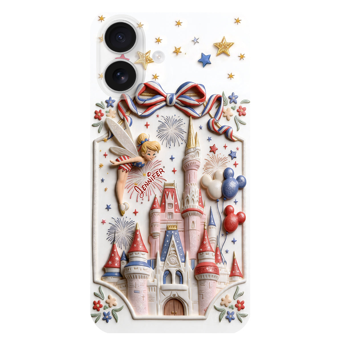 USA 250th Anniversary - Personalized Dream Trip 3D Embossed Leather Phone Case