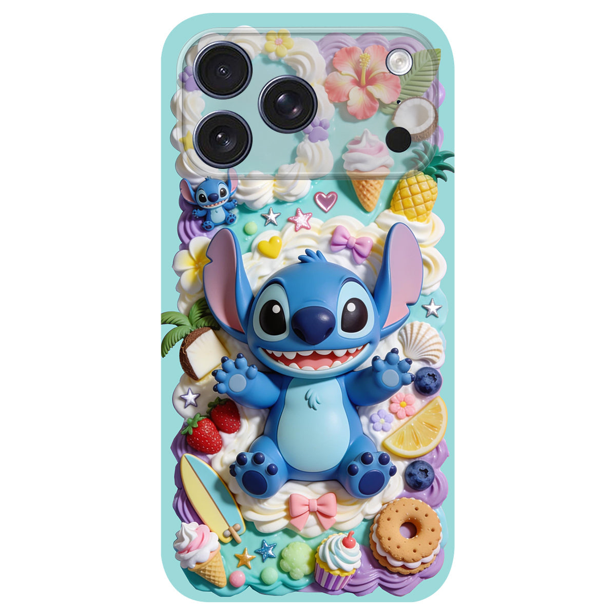 Ohana - Personalized Ohana 3D Embossed Leather Phone Case