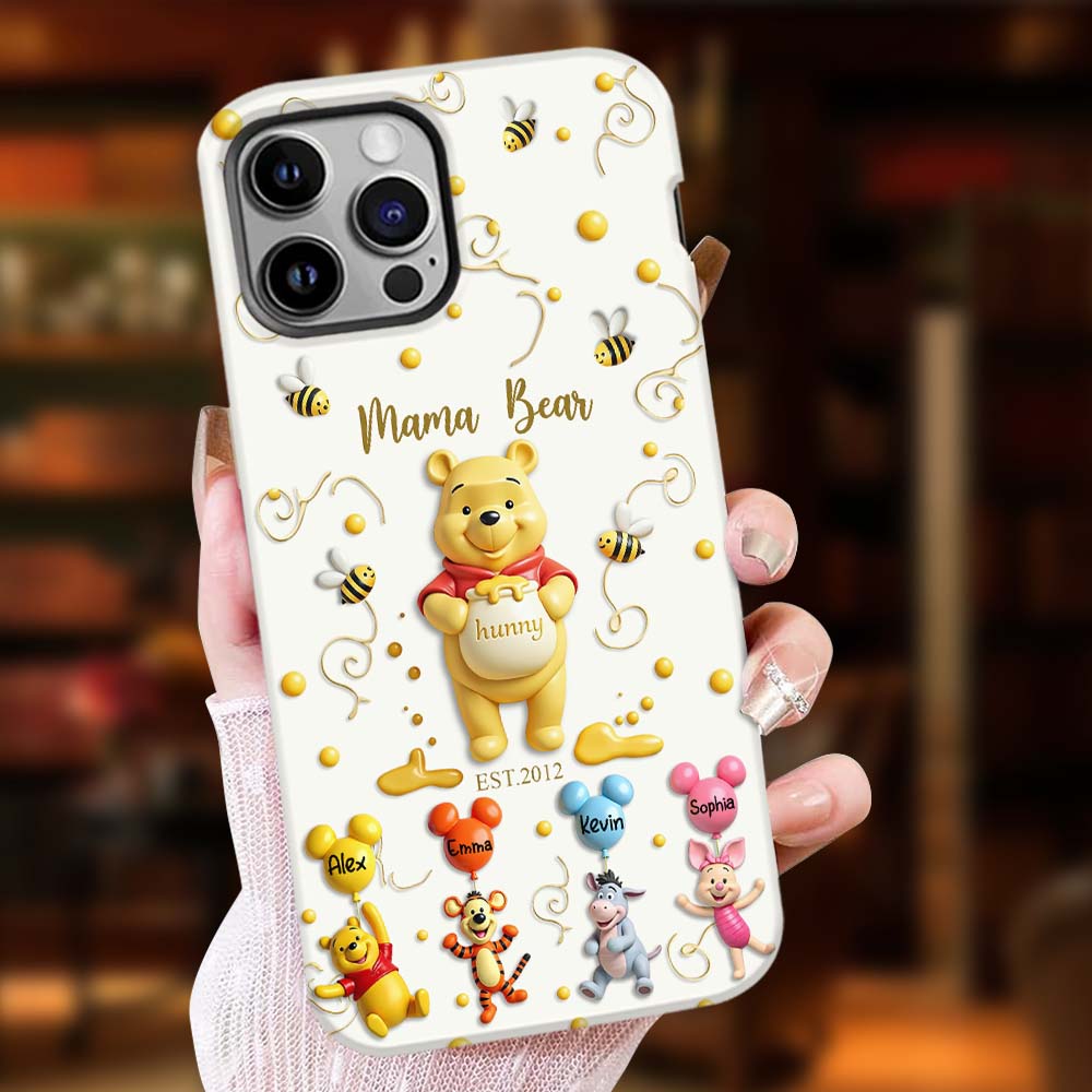 Mama Bear - Personalized Mouse Full Print Phone Case