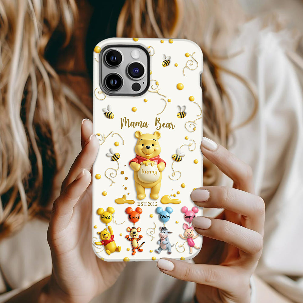 Mama Bear - Personalized Mouse Full Print Phone Case