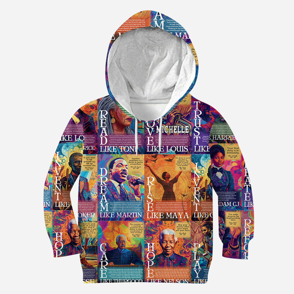 Dream Like Martin Rise Like Maya - Personalized African American All Over Shirt