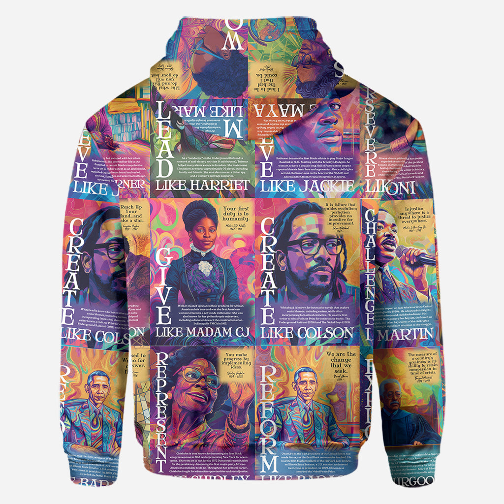 Dream Like Martin Rise Like Maya - Personalized African American All Over Shirt