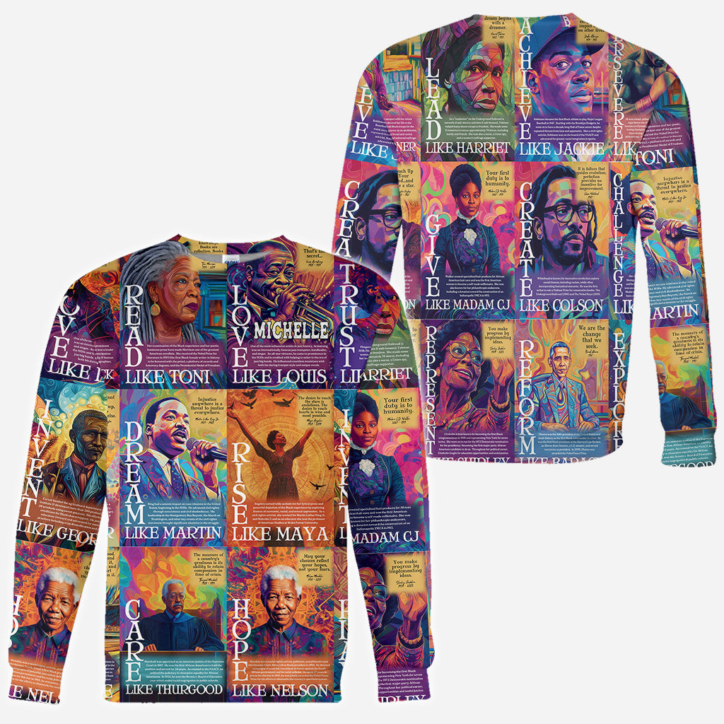 Dream Like Martin Rise Like Maya - Personalized African American All Over Shirt