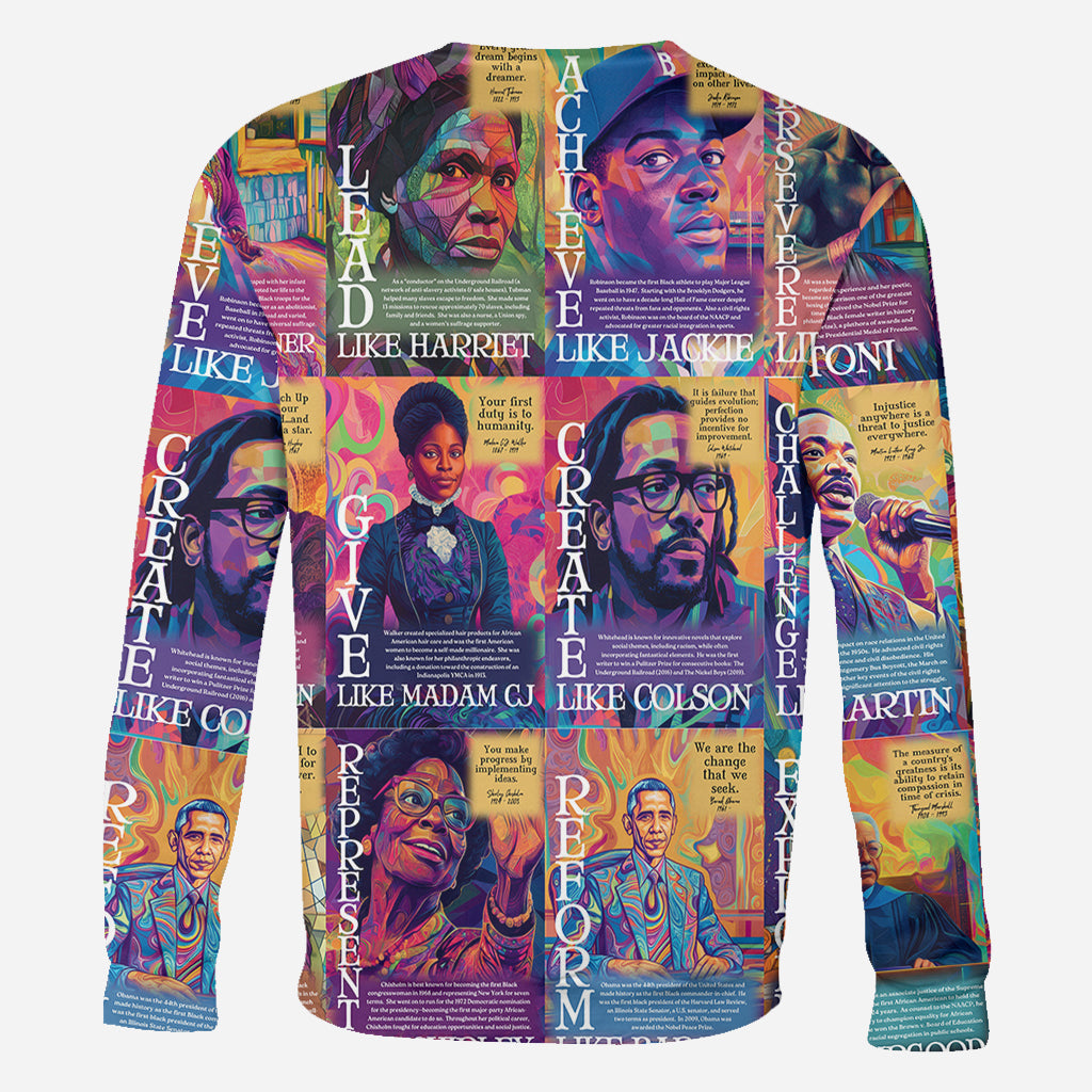 Dream Like Martin Rise Like Maya - Personalized African American All Over Shirt