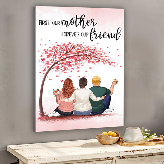 Forever Linked Together - Gift for mom, daughter, son - Personalized Canvas And Poster