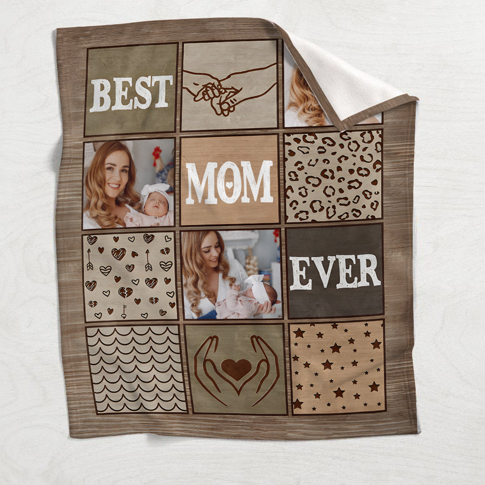 Best Mom Ever - Personalized Mother Blanket