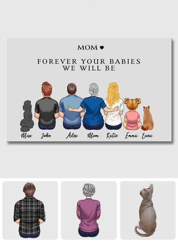 Forever Your Baby - Personalized Mother Canvas And Poster