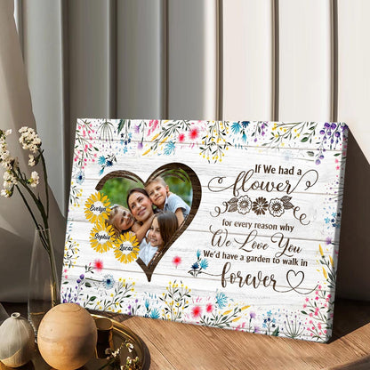 If Moms Were Flowers - Personalized Mother Canvas And Poster