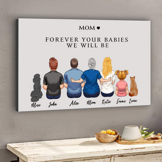 Forever Your Baby - Personalized Mother Canvas And Poster