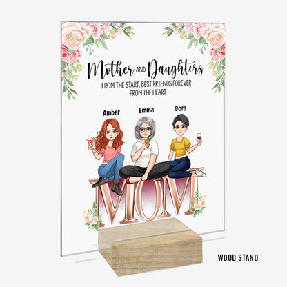 Mother And Children Best Friends Forever - Personalized Mother's Day Mother Transparent Acrylic Plaque