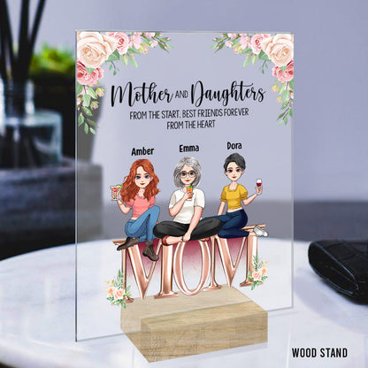 Mother And Children Best Friends Forever - Personalized Mother's Day Mother Transparent Acrylic Plaque