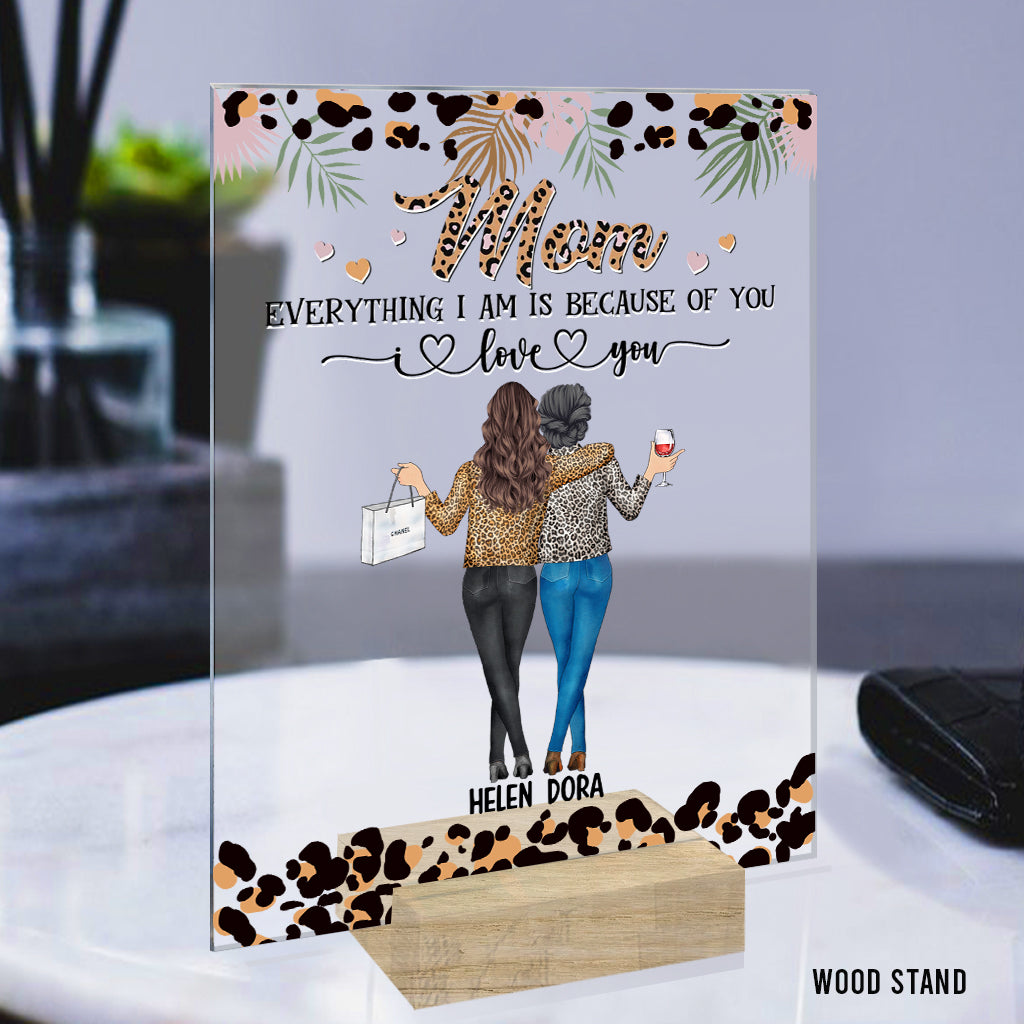 Mother And Daughter - Personalized Mother's Day Mother Transparent Acrylic Plaque