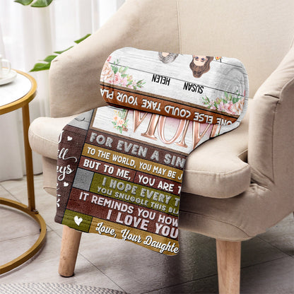 You Are The World - Personalized Mother Blanket