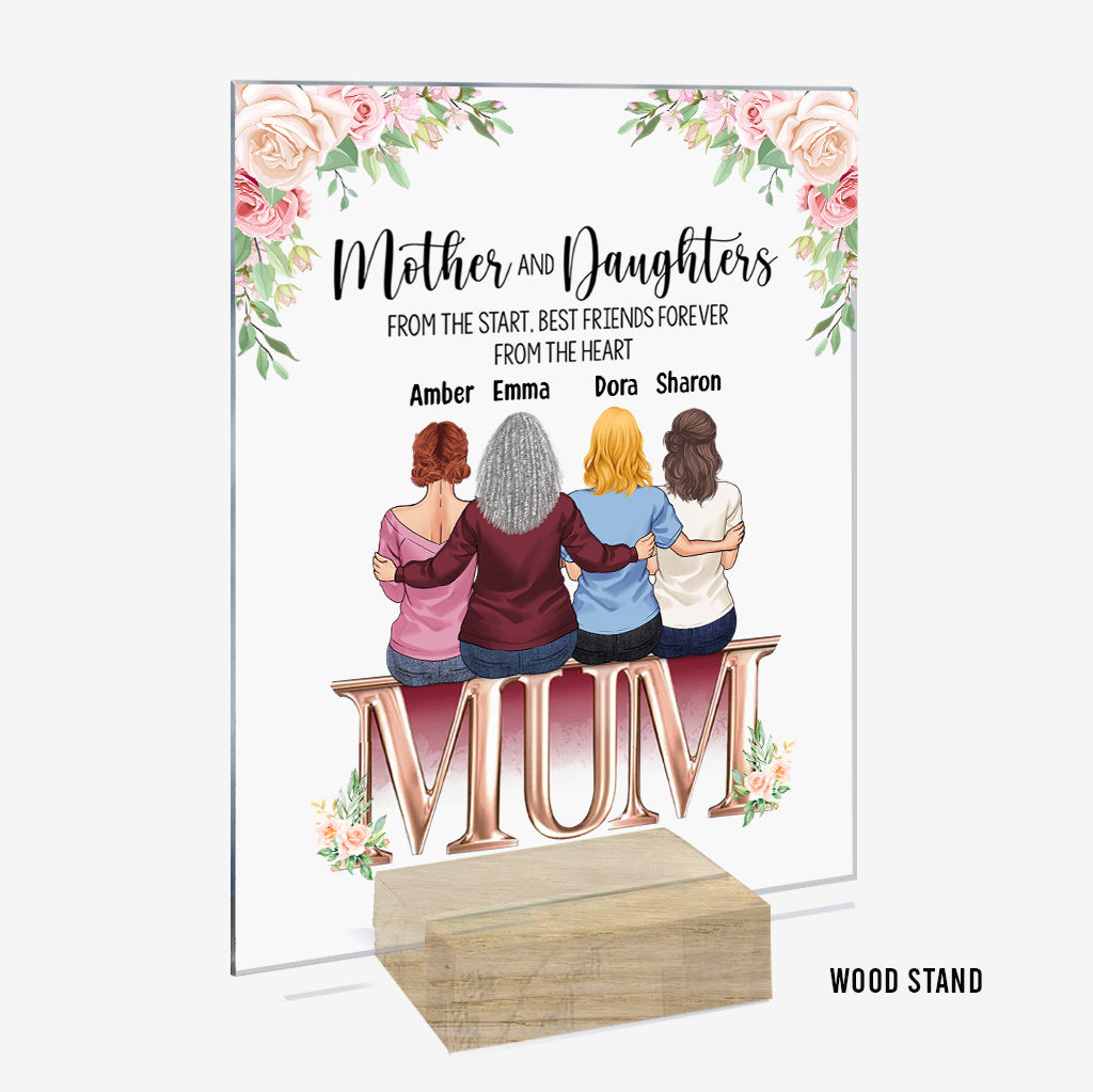 Mother And Children Best Friends Forever - Personalized Mother's Day Mother Transparent Acrylic Plaque