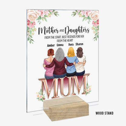 Mother And Children Best Friends Forever - Personalized Mother's Day Mother Transparent Acrylic Plaque