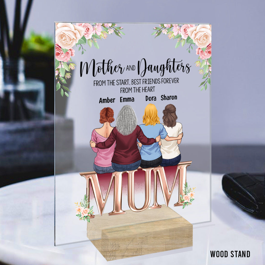 Mother And Children Best Friends Forever - Personalized Mother's Day Mother Transparent Acrylic Plaque