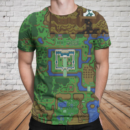 Map The Adventurer All Over Shirts 0523