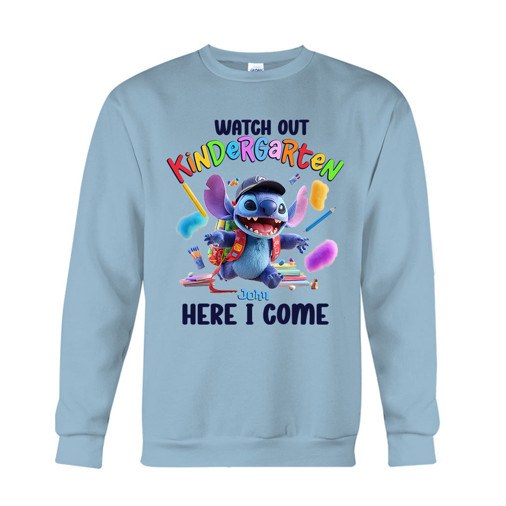 Watch Out Kindergarten Here I Come - Personalized Kid T-shirt And Hoodie