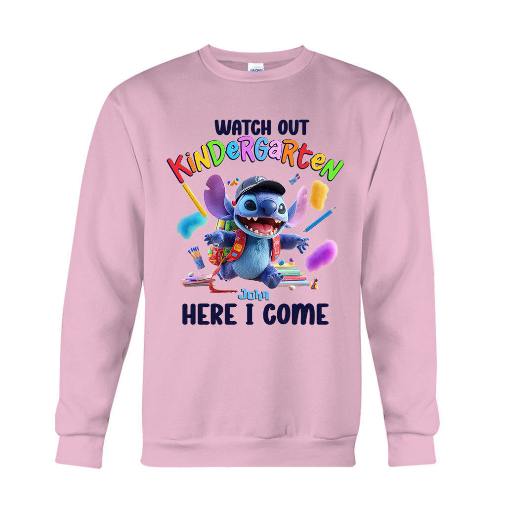 Watch Out Kindergarten Here I Come - Personalized Kid T-shirt And Hoodie