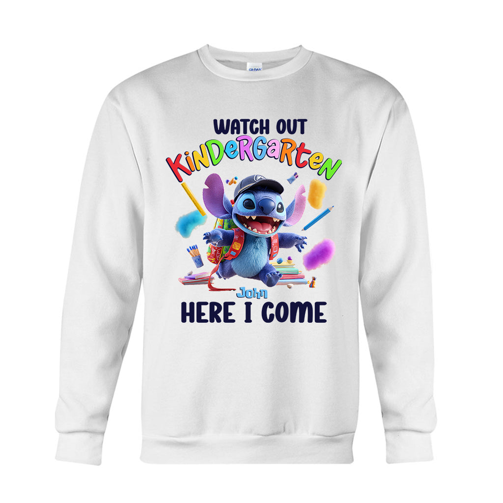 Watch Out Kindergarten Here I Come - Personalized Kid T-shirt And Hoodie