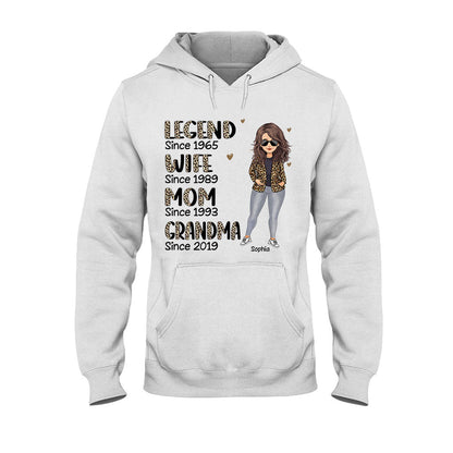 Legend Wife Mom - Personalized Mother's day Mother T-shirt and Hoodie