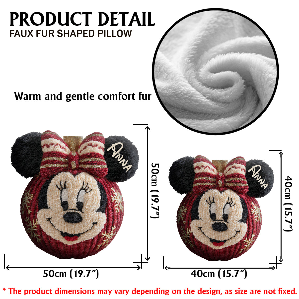 Magical Friends And Christmas Ornament Gift - Personalized Mouse Shaped Pillow