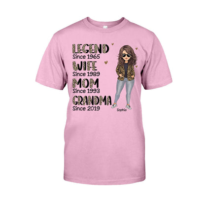 Legend Wife Mom - Personalized Mother's day Mother T-shirt and Hoodie