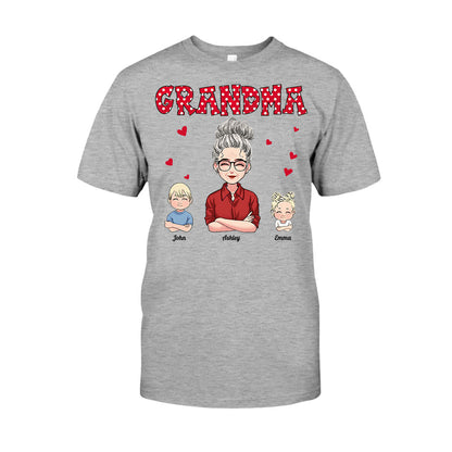 Grandma/ Mother And Kids - Personalized Mother's day Mother T-shirt and Hoodie