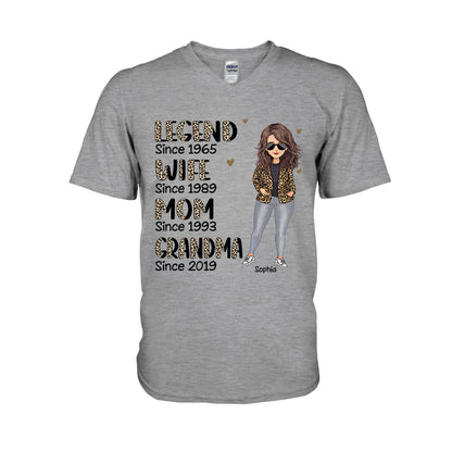 Legend Wife Mom - Personalized Mother's day Mother T-shirt and Hoodie