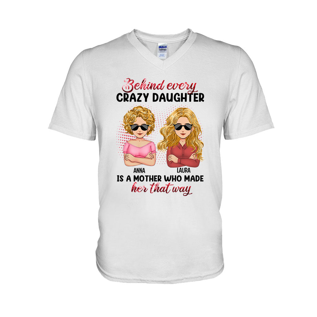 Behind Every Crazy Children - Personalized Mother's Day Mother T-shirt and Hoodie