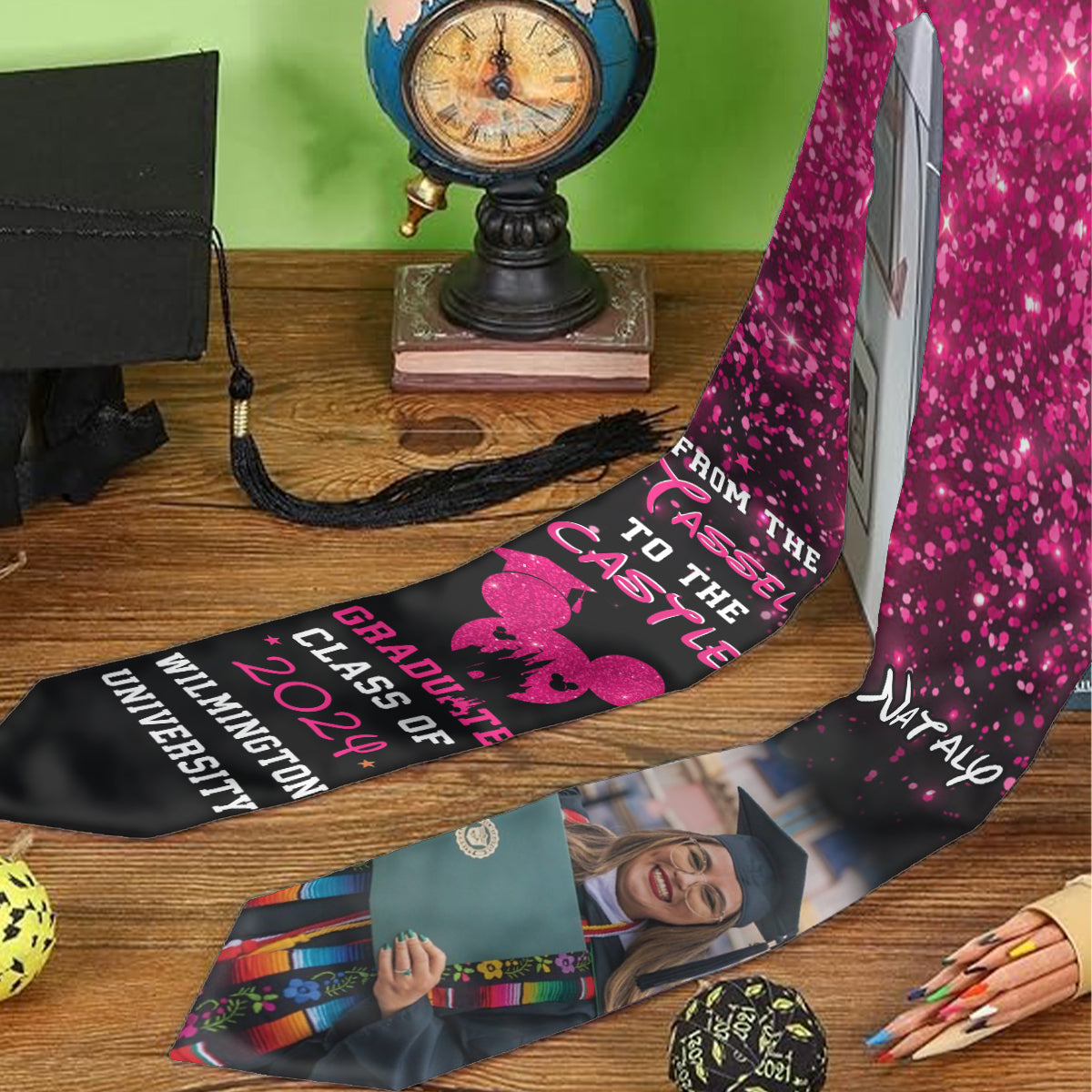 From The Tassel To The Castle - Personalized Graduation Graduation Stole