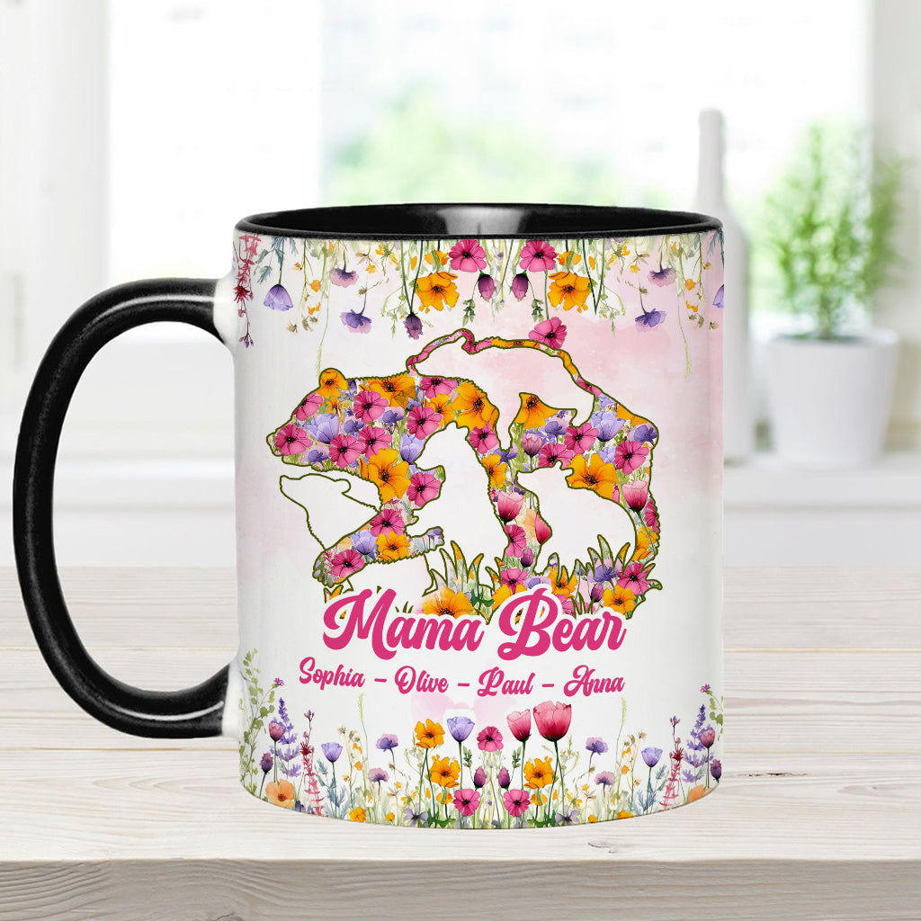 Mama Bear - Personalized Mother Accent Mug