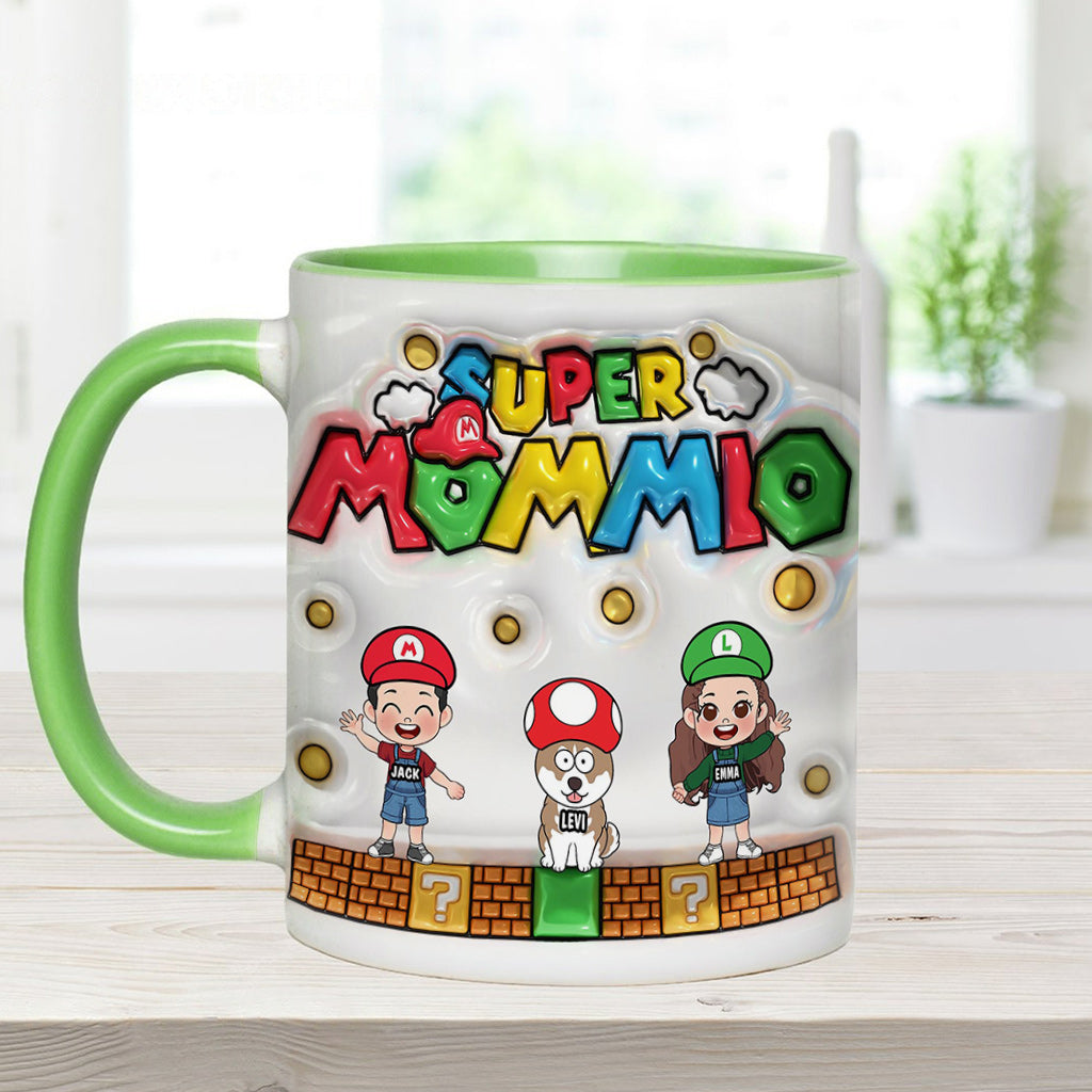 Super Mommy/ Daddy - Personalized Super Plumber Accent Mug