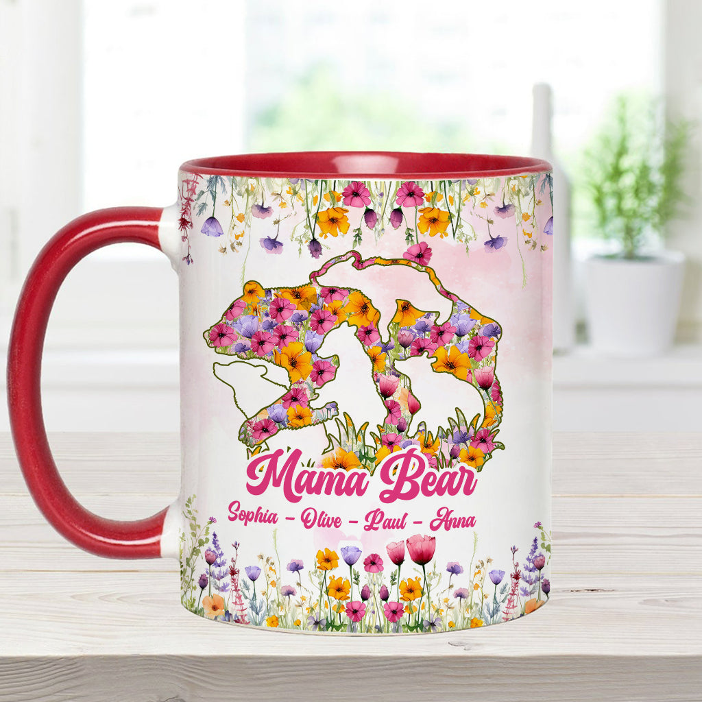 Mama Bear - Personalized Mother Accent Mug