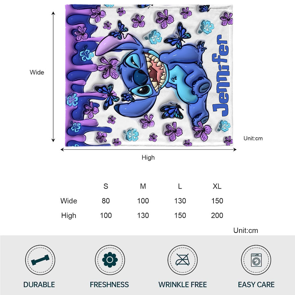 Purple Ohana - Personalized Ohana Blanket