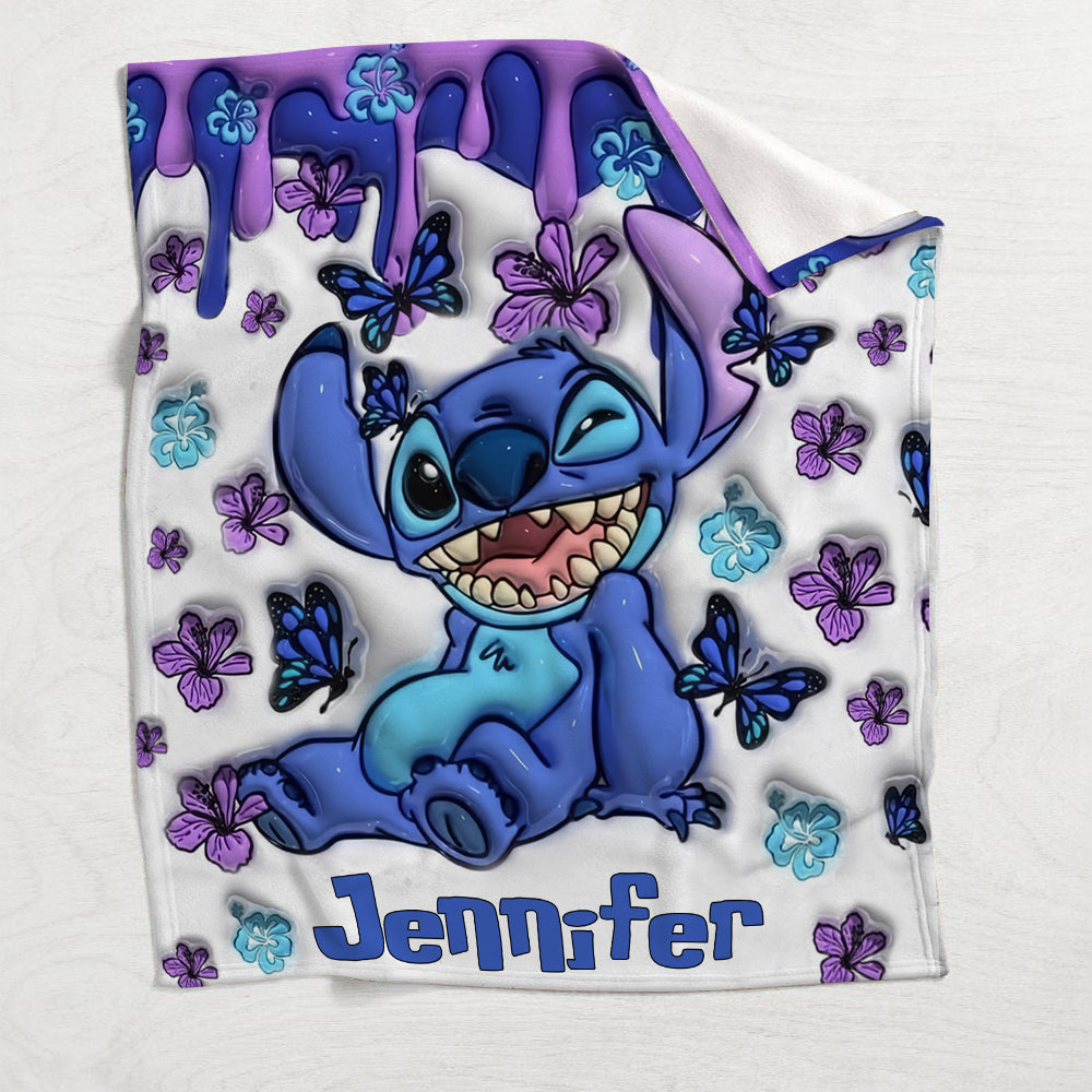 Purple Ohana - Personalized Ohana Blanket